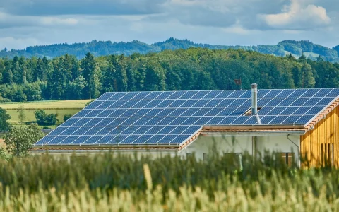 photovoltaic roof installation filling entire