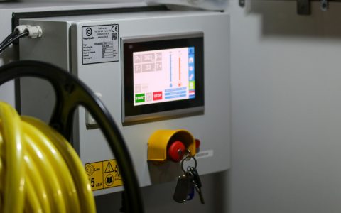industrial control panel with safety features