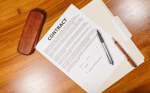 photo of employment contract