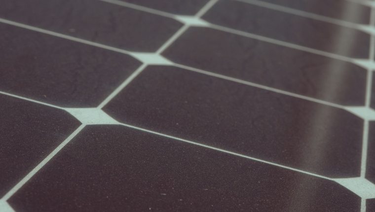 close up of a solar panel